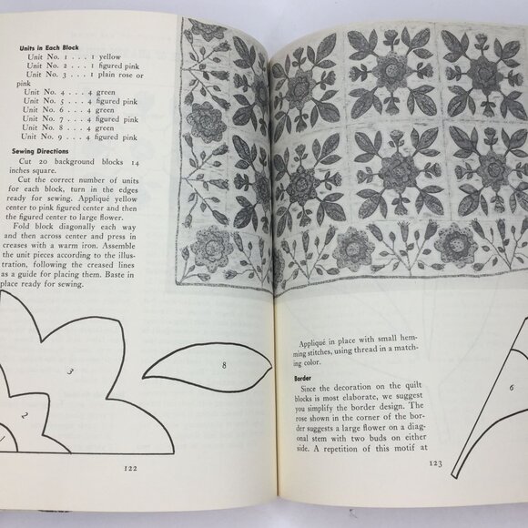 Vintage 1948 The Standard Book Of Quilt Making And Collecting Marguerite Ickis - Picture 7 of 13